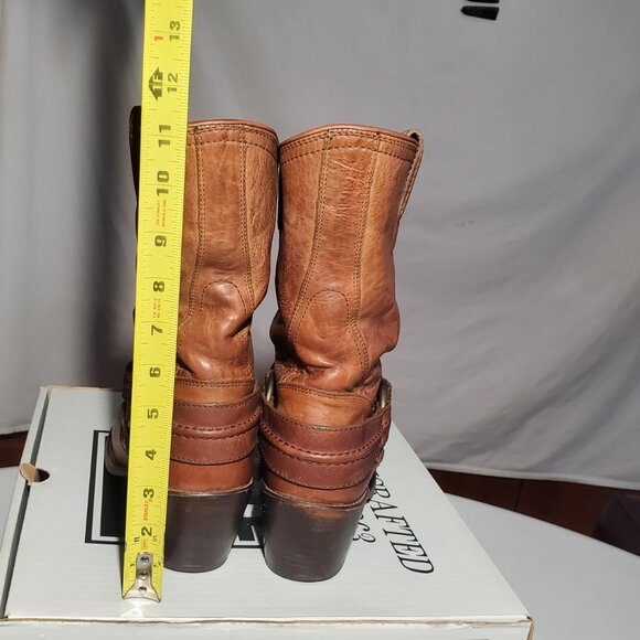 Frye Carmen Harness Short Boots in Tan 77372 Sz 10M- shipping incl - Picture 8 of 16